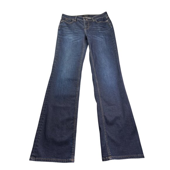 Talbots Flawless Five-Pocket Bootcut Jeans Size 4 Dark Wash - Picture 1 of 9